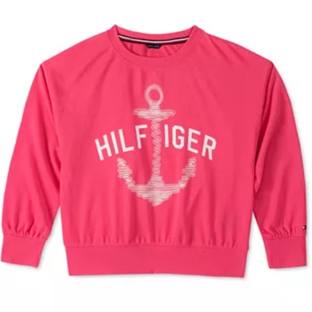 CLOSET CLEAROUT SALE! TOMMY HILFIGER ANCHOR FRENCH TERRY SWEATSHIRT.